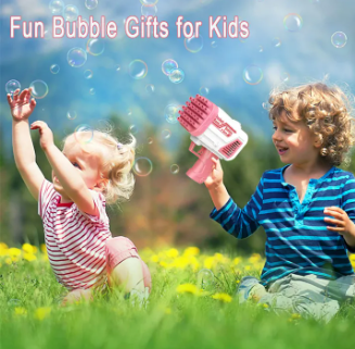 Bubble Bazooka Pro: Electric 2-in-1 Rocket Bubble Gun