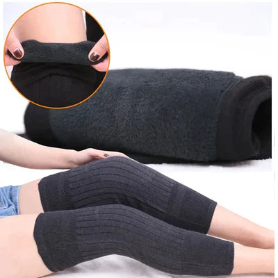 1 Pair Unisex Women Men’s Cashmere Wool Knee Brace Pads  (Random Color)