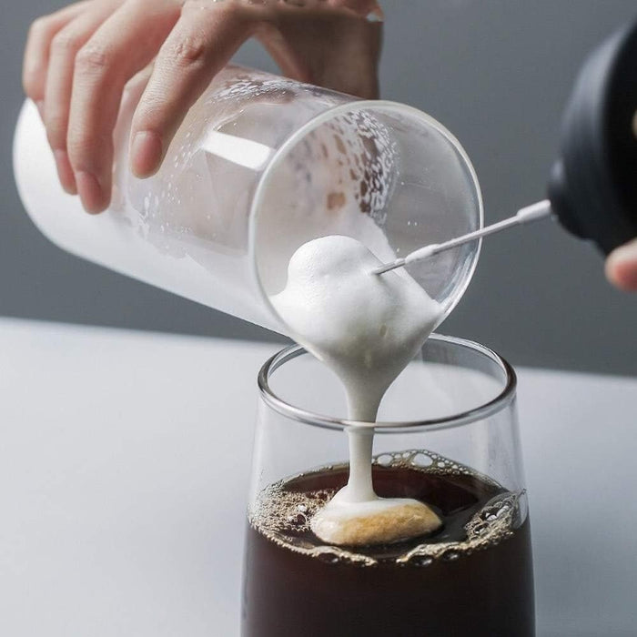 2 in 1 Rechargeable Milk Frother Wand (Black)