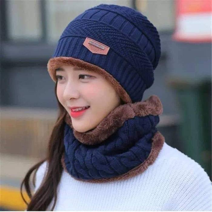Muffler Cap With Neck Warmer 2in1 (Random Color)